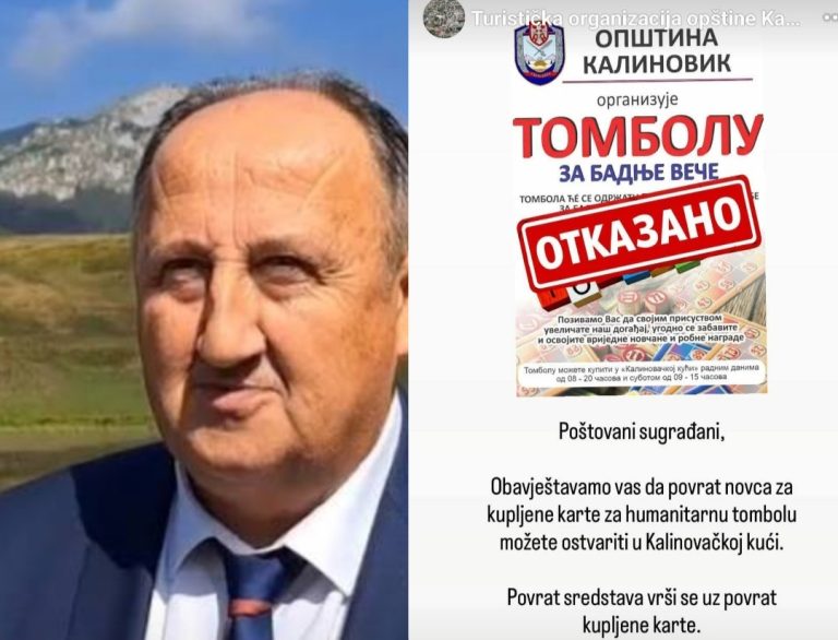 Iskrivljena percepcija! NAČELNIK Deba zakazao pa otkazao TOMBOLU u Crkvenom domu